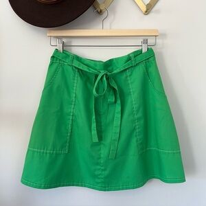 Vintage Green Wrap Skirt